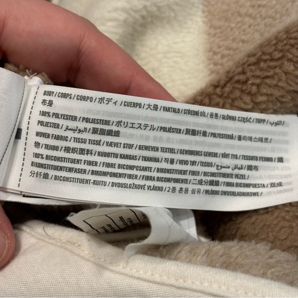 Abercrombie & Fitch Brown Checkered Fleece Pullover Size Small‎ - Picture 11 of 11